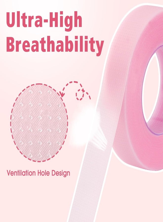 NEOACT 20 Rolls Lash Tape for Eyelash Extension, Micropore Breathable PE Eyelash Tape, Eyeliner Eyeshadow Makeup Lash Extension Supplies, 9m/10yd Each Roll (Pink) - Image 3